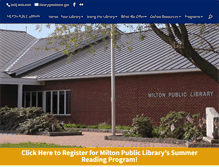 Tablet Screenshot of miltonlibraryvt.org